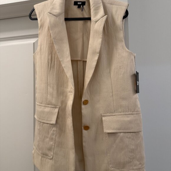 DKNY Cream Vest - Picture 6 of 6